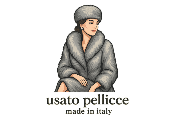 Logo in stile disegno digitale per usato pellicce